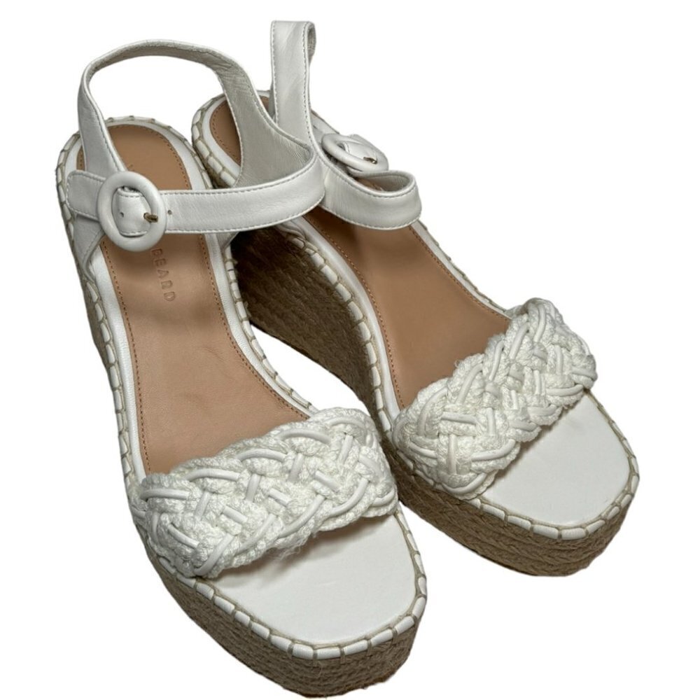 VERONICA BEARD Reema‎ Braided Ankle-Strap Wedge Espadrilles, Size 10 New - Picture 5 of 7